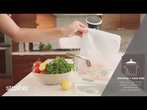 SACCHETTO BUSTA PER ALIMENTI RIUTILIZZABILE 100% SILICONE BOWL 2 CUP