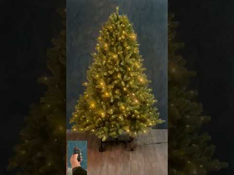 ALBERO DI NATALE AUTOMATICO CON LED, HUBART GROW, 225CM, VERDE