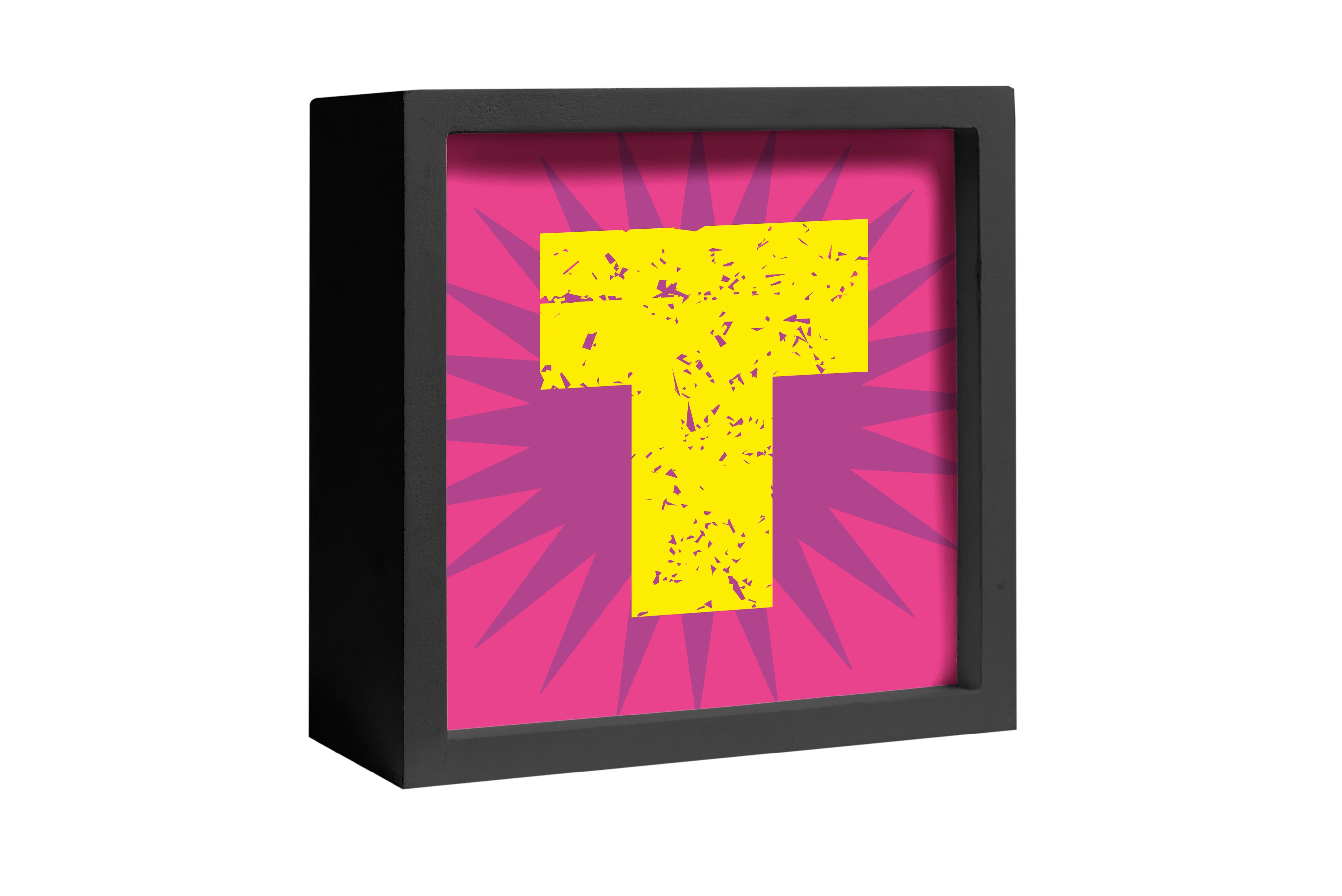 DECORAZIONE T ALFABETO LUMINOSO CON LED A BATTERIA