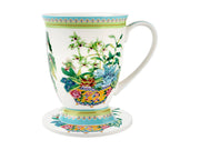 TAZZA MUG E SOTTOTAZZA 300ML GABBY PALMAS JARDIN ORCHDEA