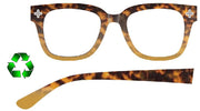 OKKIA- OCCHIALE DA LETTURA +1.50 ANTI LUCE BLU HAVANA/GIALLO