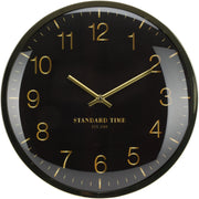 OROLOGIO DA PARETE IN VETRO CURVO 30CM