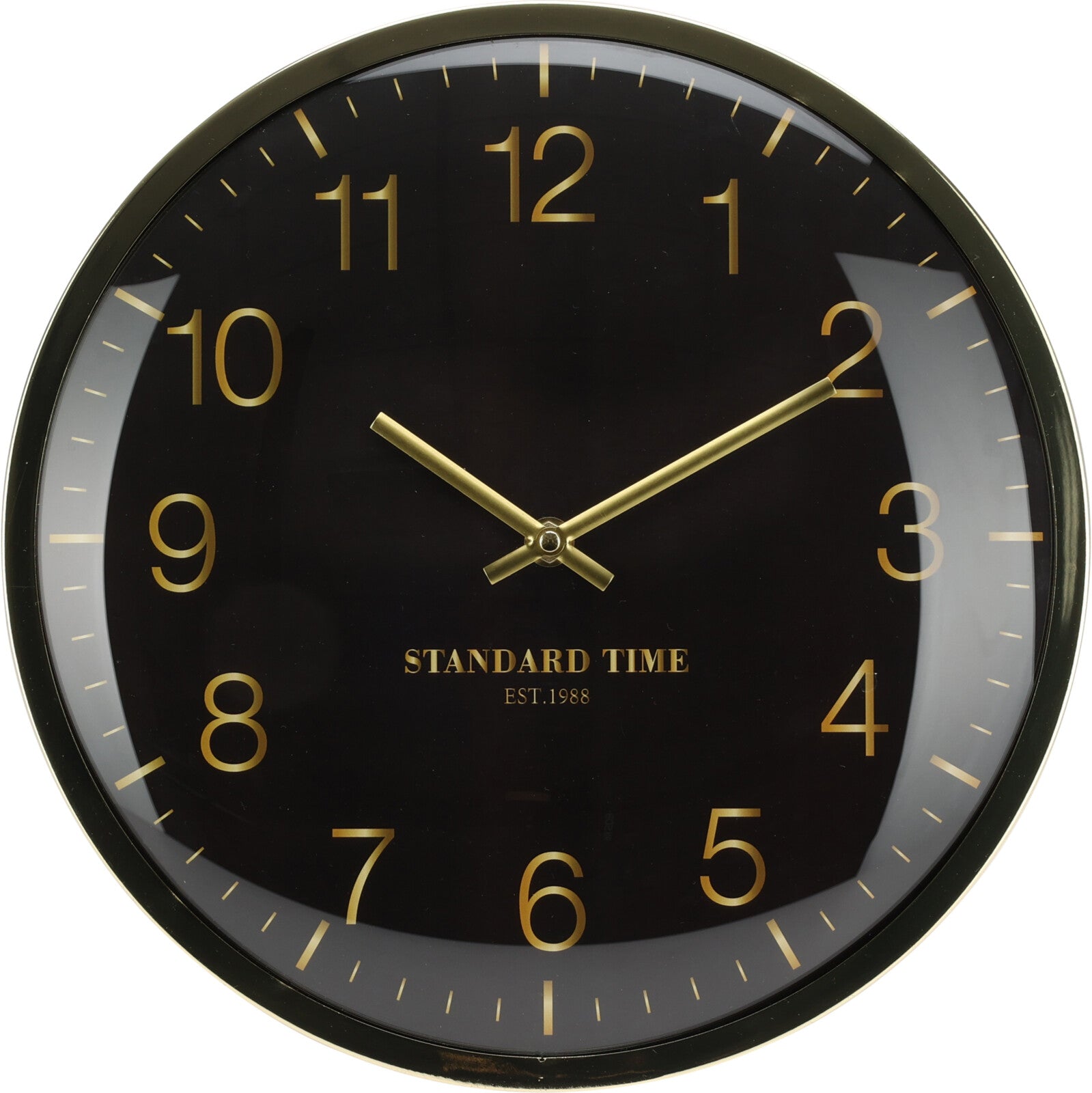 OROLOGIO DA PARETE IN VETRO CURVO 30CM