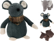 TOPOLINO/ELEFANTE FERMAPORTA IN TESSUTO 24CM ASSORTITO