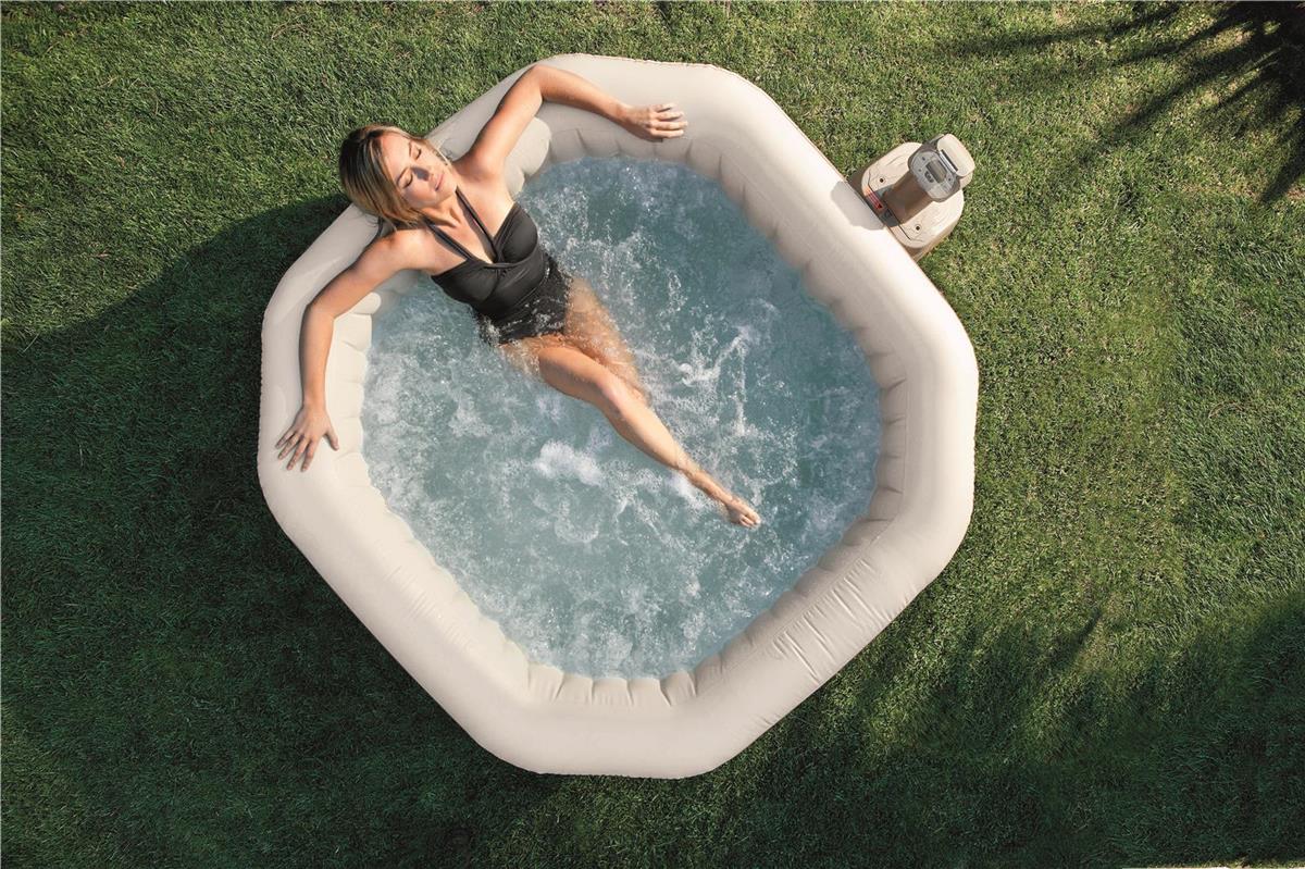OFFERTA PISCINA IDROMASSAGGIO BUBBLE JET MASSAGE Ø201XH71CM + POGGIATESTA +SEGGIOLINO +PULITORE
