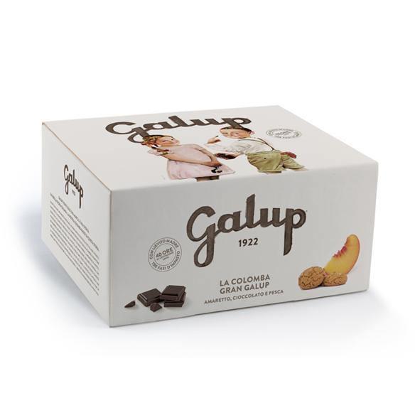 COLOMBA GRAN GALUP AMARETTO, CIOCCOLATO E PESCA 750GR