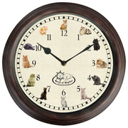 OROLOGIO DA PARETE CON SUONI TEMA GATTI 30CM