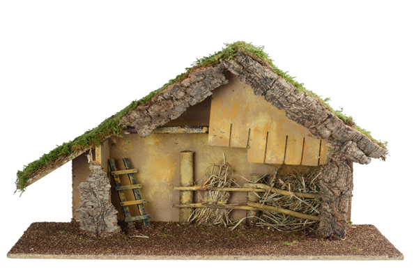 Capanna Presepe 57x26x40cm Peraga Christmas