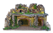 Paesaggio con Luci 58x35x35H cm Naturale Peraga Christmas