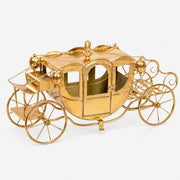 Carrozza Natalizia Metallo 72cm Oro Peraga Christmas