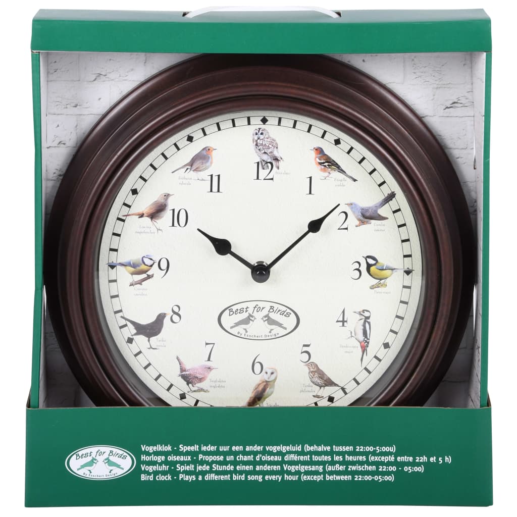 OROLOGIO CON SUONO UCCELLINI 30CM