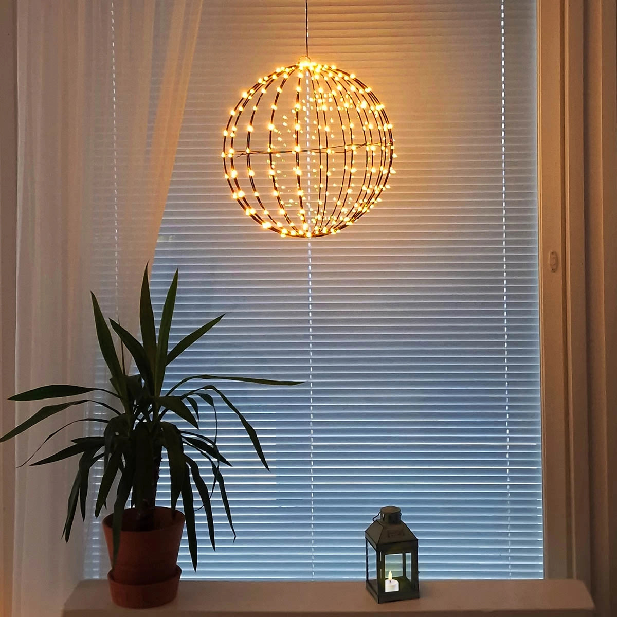 SFERA LUMINOSA 240LED EXTRA CALDO 40CM