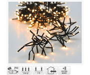 LUCI NATALE GHIRLANDA 3000 LED BIANCO CALDO