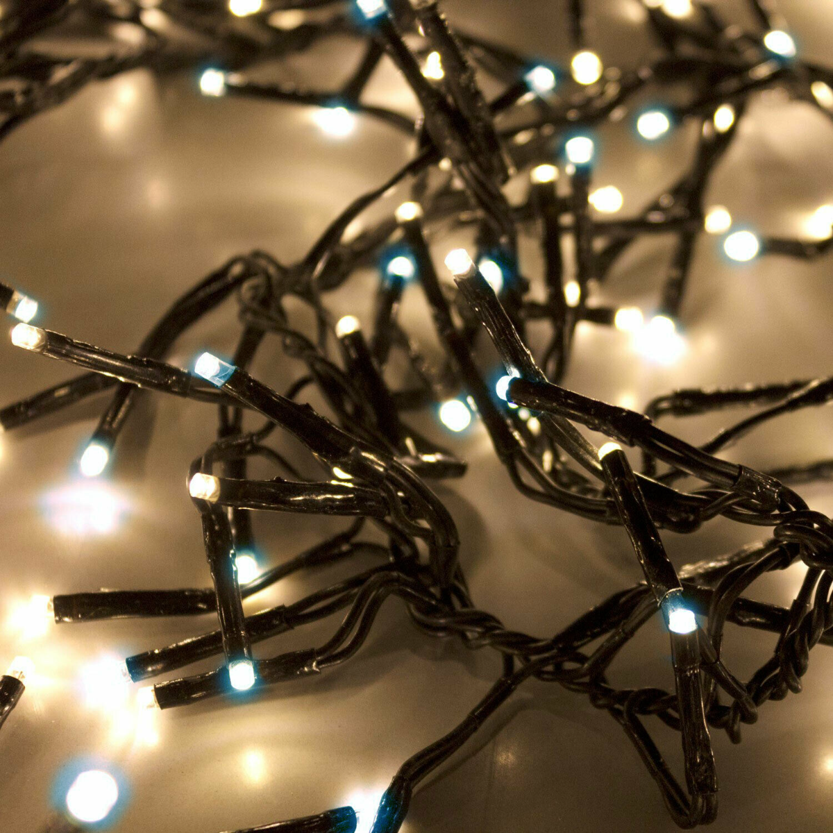 LUCI NATALE GHIRLANDA 1512 LED BIANCO CALDO / BIANCO FREDDO CON GIOCHI DI LUCE