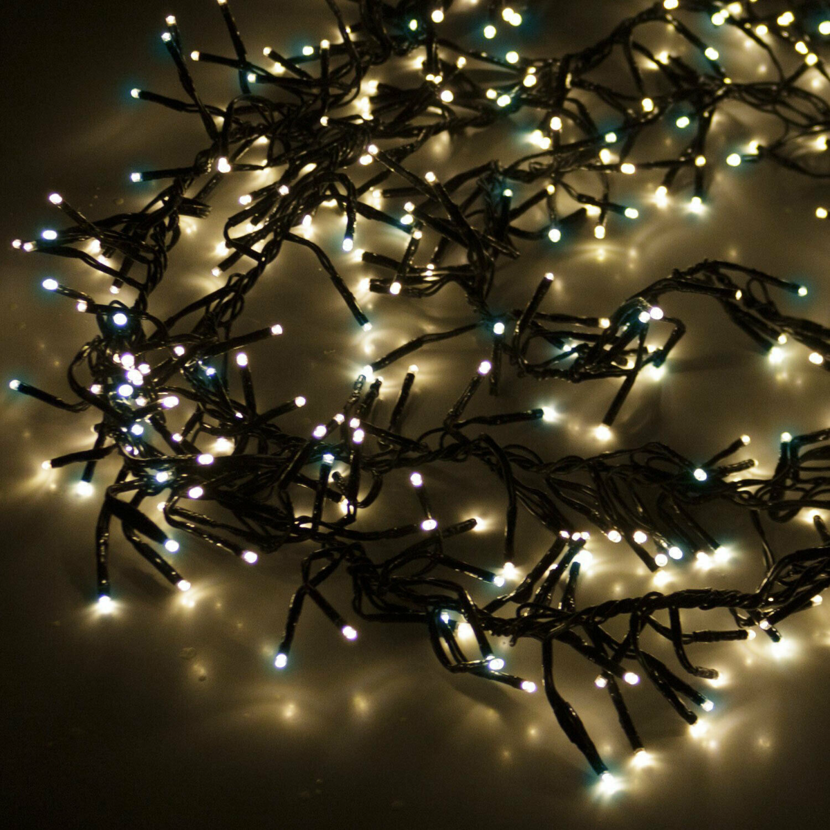 LUCI NATALE GHIRLANDA 1512 LED BIANCO CALDO / BIANCO FREDDO CON GIOCHI DI LUCE