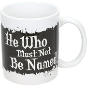 Mug Harry Potter Colui Che Non Deve Essere Nominato 325ml Bianco e Nero Peraga Christmas