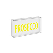 Insegna Neon Prosecco con Cornice in Plexiglass 30x15 cm Wd Lifestyle