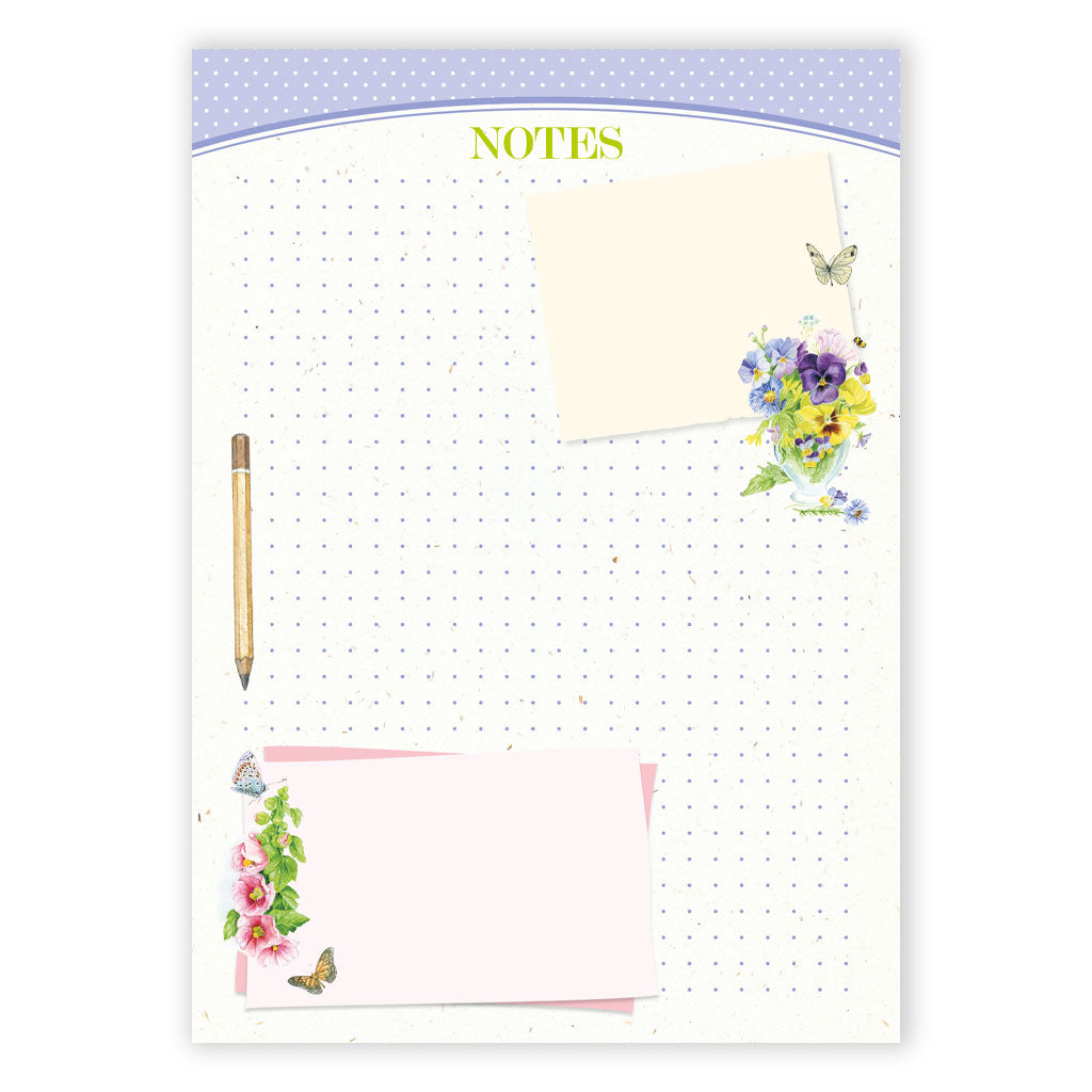 BLOCCO NOTES FIORI DI CAMPO PENSIERI BELLI