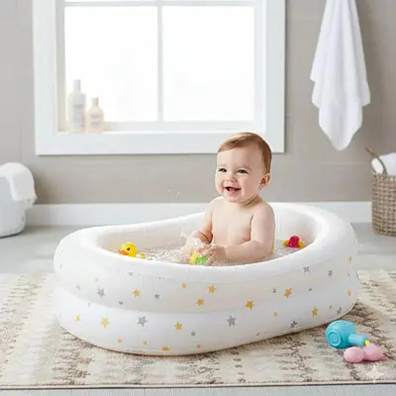 Piscina gonfiabile per neonati Starry 115x115x25 cm 136 litri INTEX