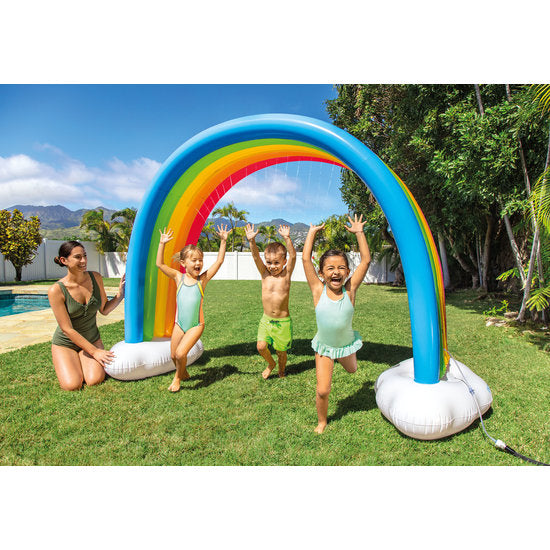 ARCOBALENO GONFIABILE CON SPRUZZI D'ACQUA 300X109X180CM