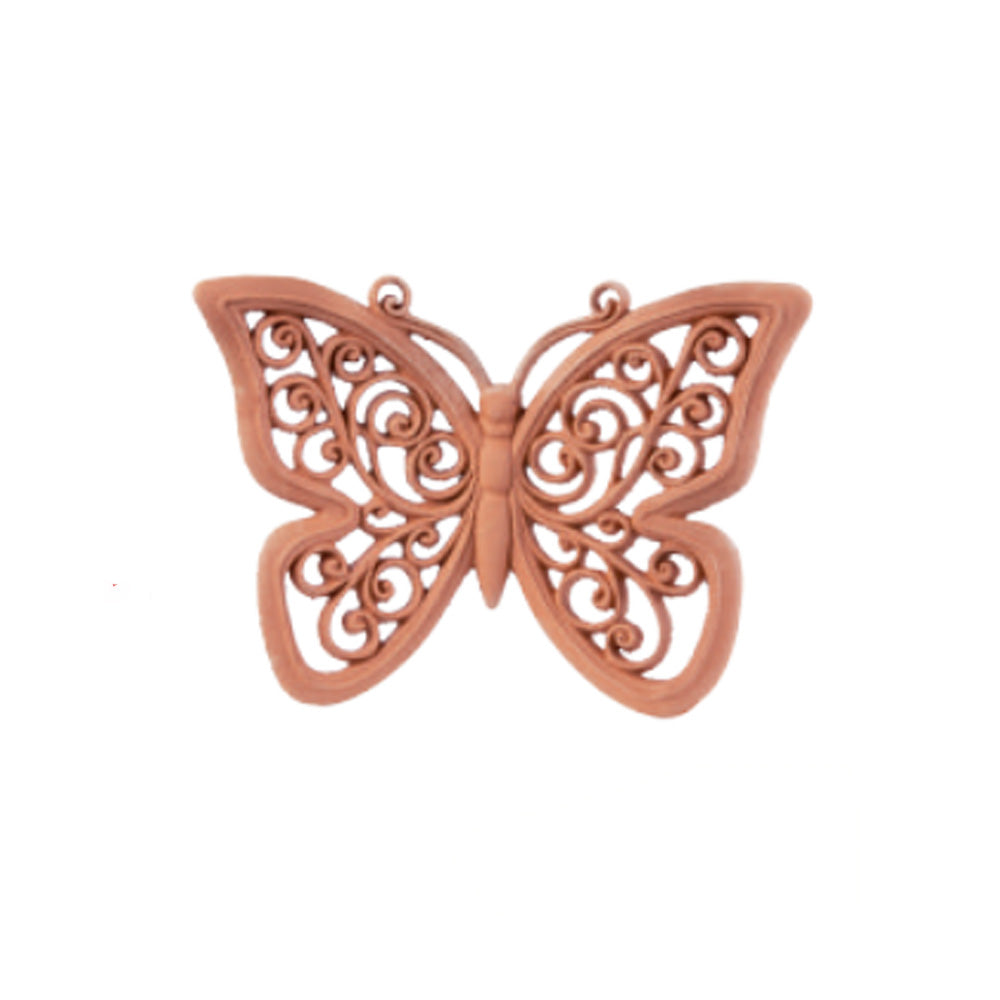 FARFALLA HIPPARCHIA GALESTRO 22CM IN TERRACOTTA