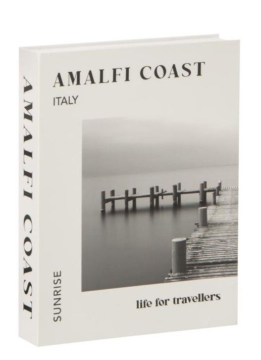 Libro Decorativo Amalfi Coast Bianco e Nero JOLIPA