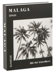 Scatola Contenitore Libro Malaga con Palme