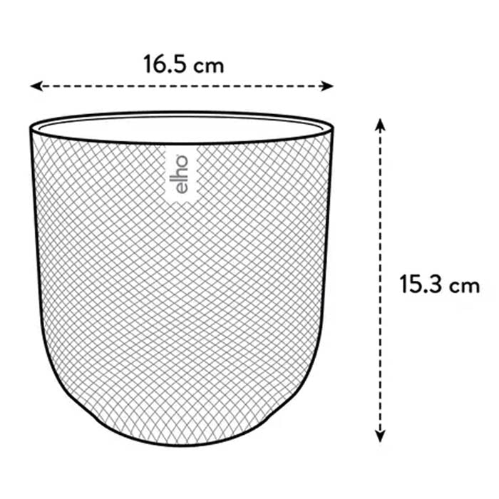 VASO JAZZ ROUND Ø16XH15CM BIANCO