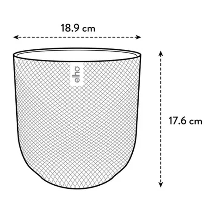 VASO JAZZ ROUND Ø19XH18CM BIANCO