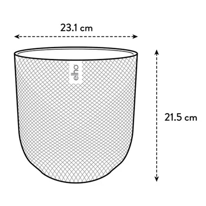 VASO JAZZ ROUND Ø23XH21CM BIANCO