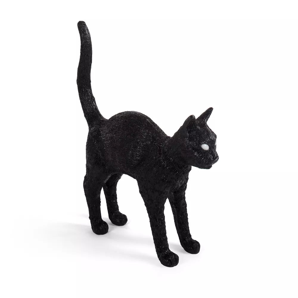 Lampada da Tavolo Ricaricabile Gatto Jobby Nero 46x12x20,7 cm SELETTI - immagine 4