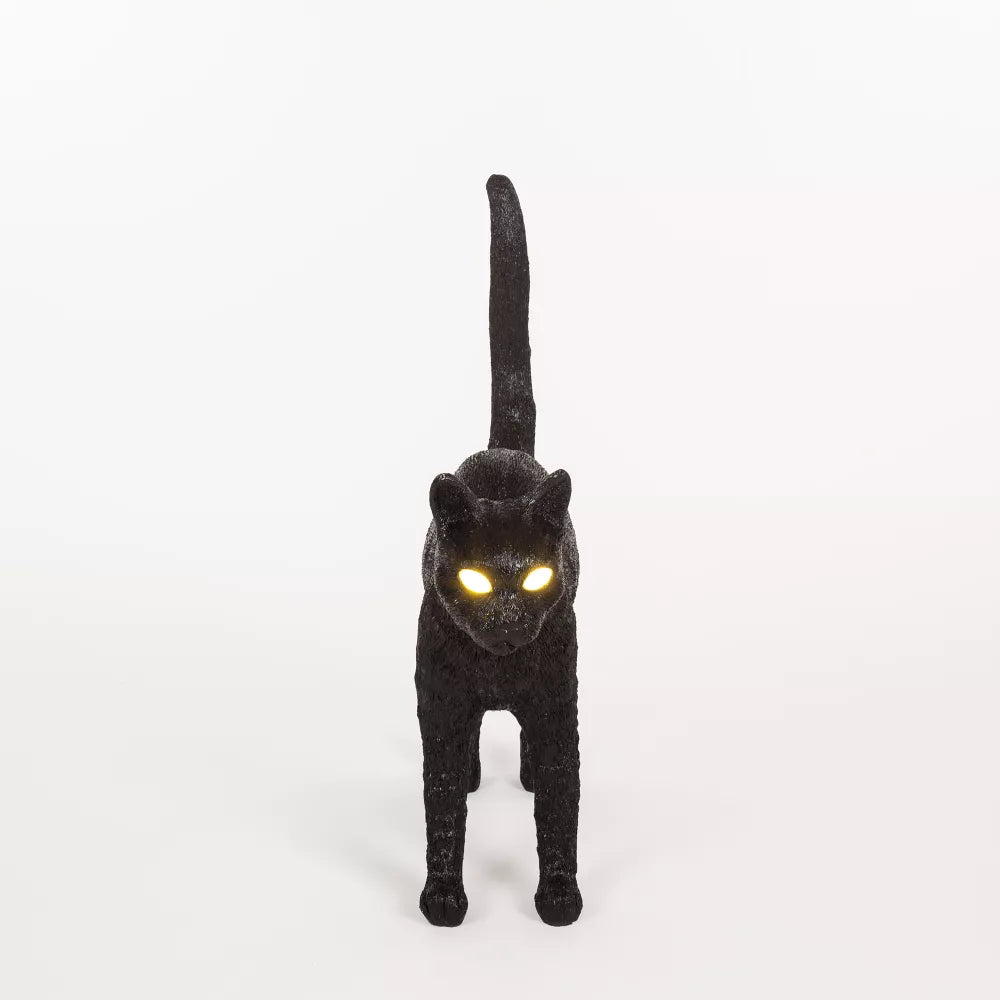 Lampada da Tavolo Ricaricabile Gatto Jobby Nero 46x12x20,7 cm SELETTI - immagine 2
