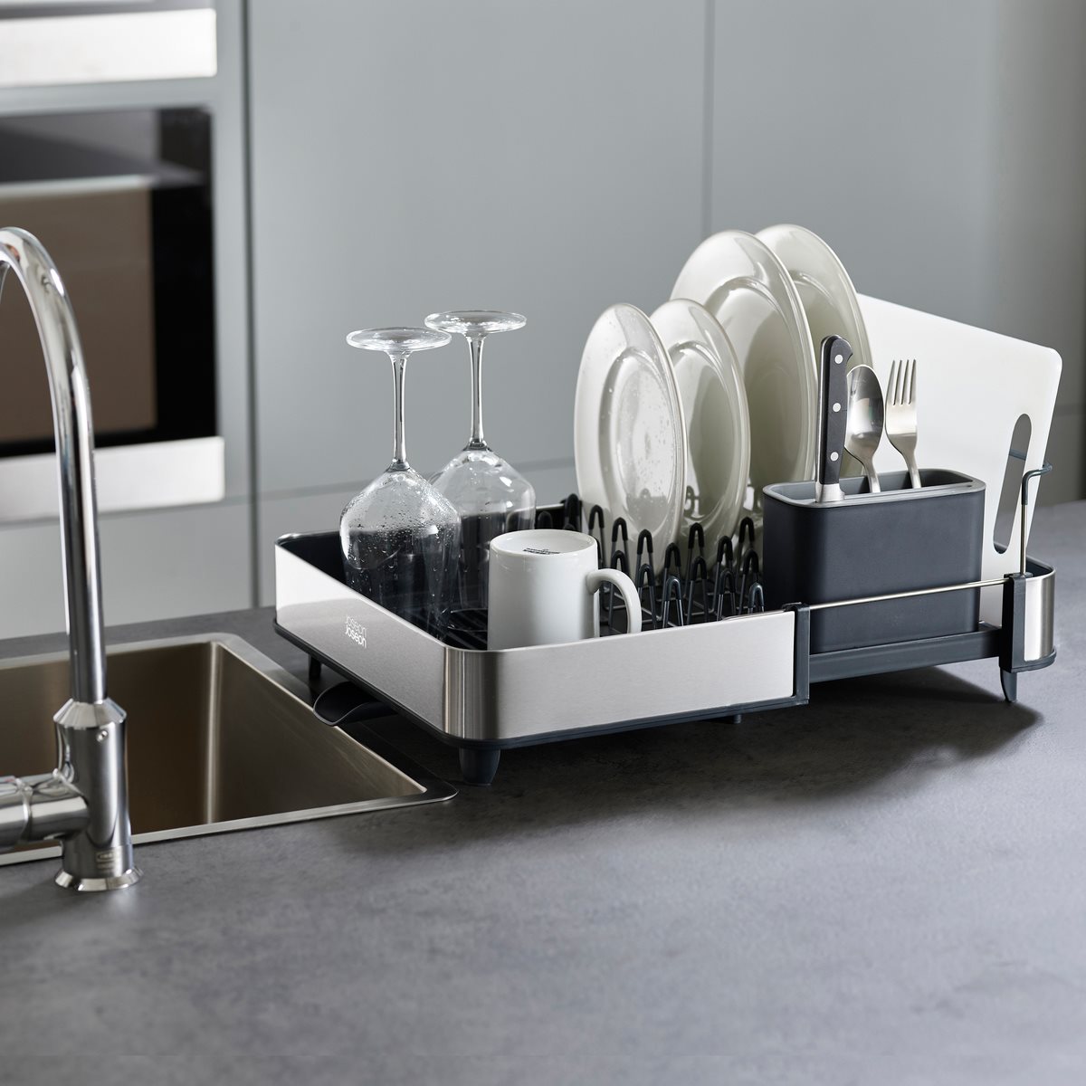 SET SINK ORGANISATION SCOLAPIATTI+DISPENSER DI SAPONE GRIGIO