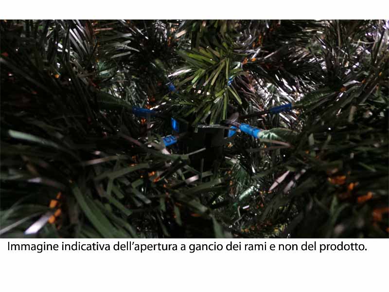 ALBERO DI NATALE 210CM JINGLE VERDE CON PIGNE