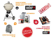 KIT BARBECUE MASTER TOUCH 57 BIANCO + OMAGGIO LA BIBBIA DEL BBQ
