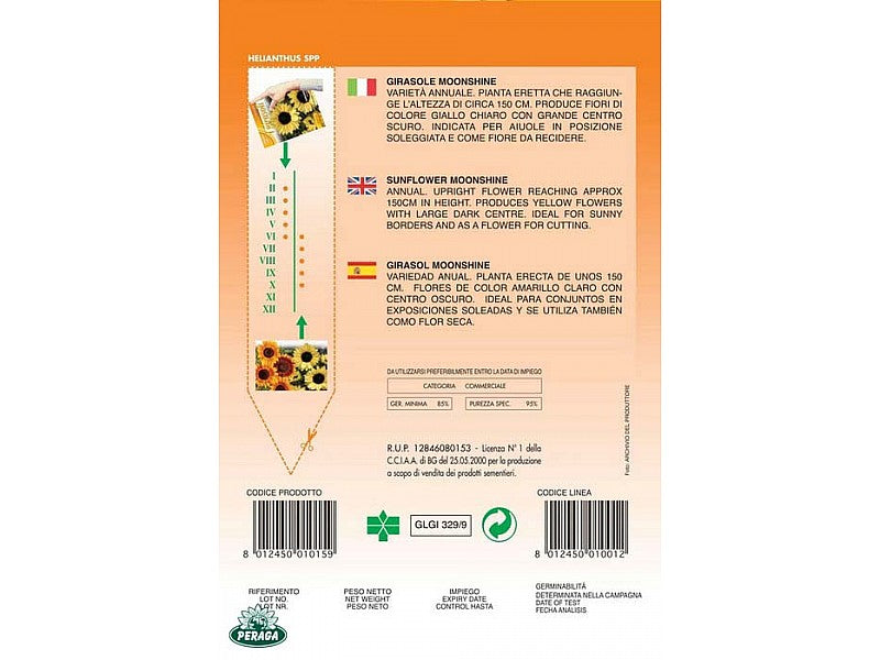 BUSTINA CON SEMI DI GIRASOLE MOONSHINE
