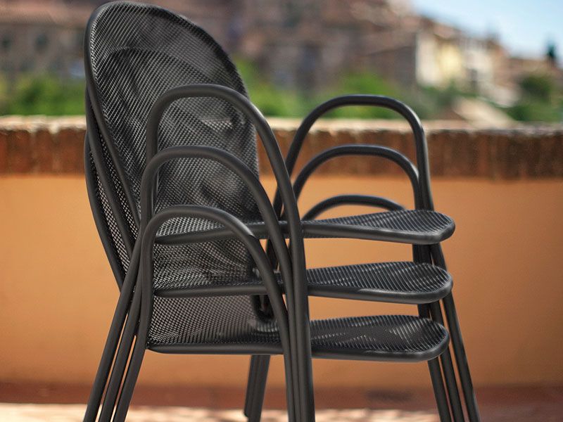 OFFERTA TAVOLO PLUS4 IMPERIAL ALLUNGABILE 220+110X110CM FERRO ANTICO +6 POLTRONE RONDA