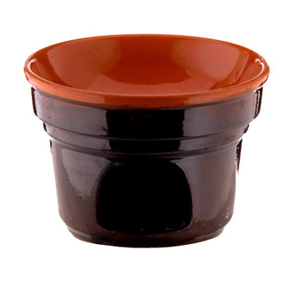 OFFERTA 24 FORNELLINI BAGNA CAUDA  CM 14 BRUNA TERRE D'UMBRIA + 50 T-LIGHT OMAGGIO