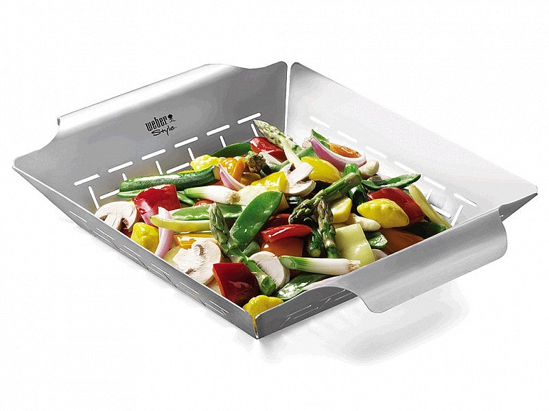 VASSOIO PER VERDURA  IN INOX WEBER STYLE