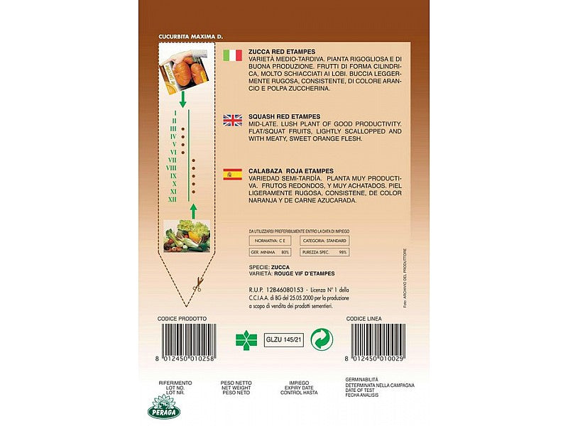 BUSTINA CON SEMI DI ZUCCA RED ETAMPES