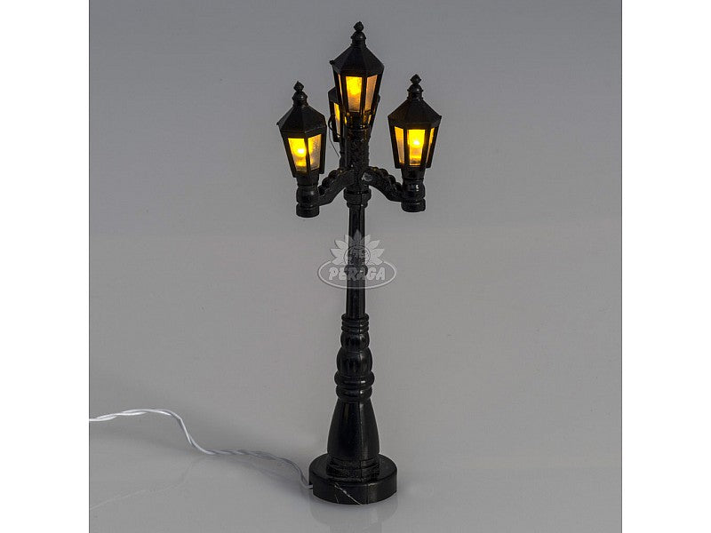LAMPIONE CON 4 LUCI A BATTERIA H 11 CM PER PRESEPE