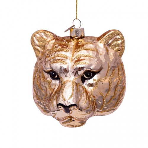 TESTA DI TIGRE APPENDIBILE 11CM ORO