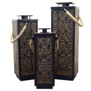 SET DI 3 LANTERNE IN METALLO C