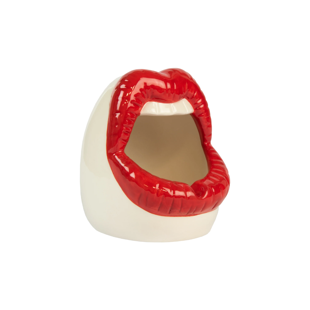 POSACENERE BOCCA CON LABBRA ROSSE - ASHTRAY LIPS RED