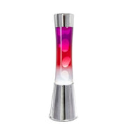 Lampada lava Tower 39.5cm Cromo Nero Rosso Bianco FISURA