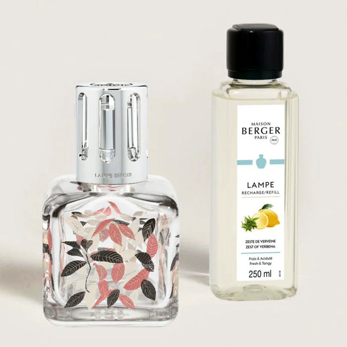 LAMPADA BERGER "ICE CUBE FOGLIA" CON FRAGRANZA VERBENA AL LIMONE