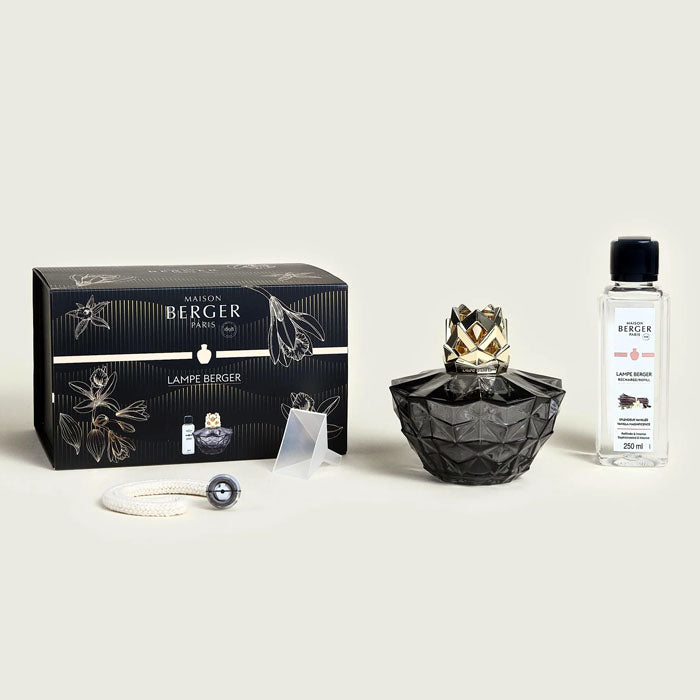 LAMPADA BERGER "KALI NERO" CON FRAGRANZA VANIGLIA