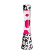 Lampada Lava Cow con Lava Rosa 40cm Fisura