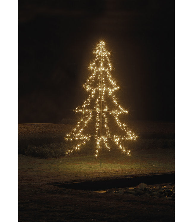 ABETE LUMINOSO 450CM 3000 LED BIANCO CALDO