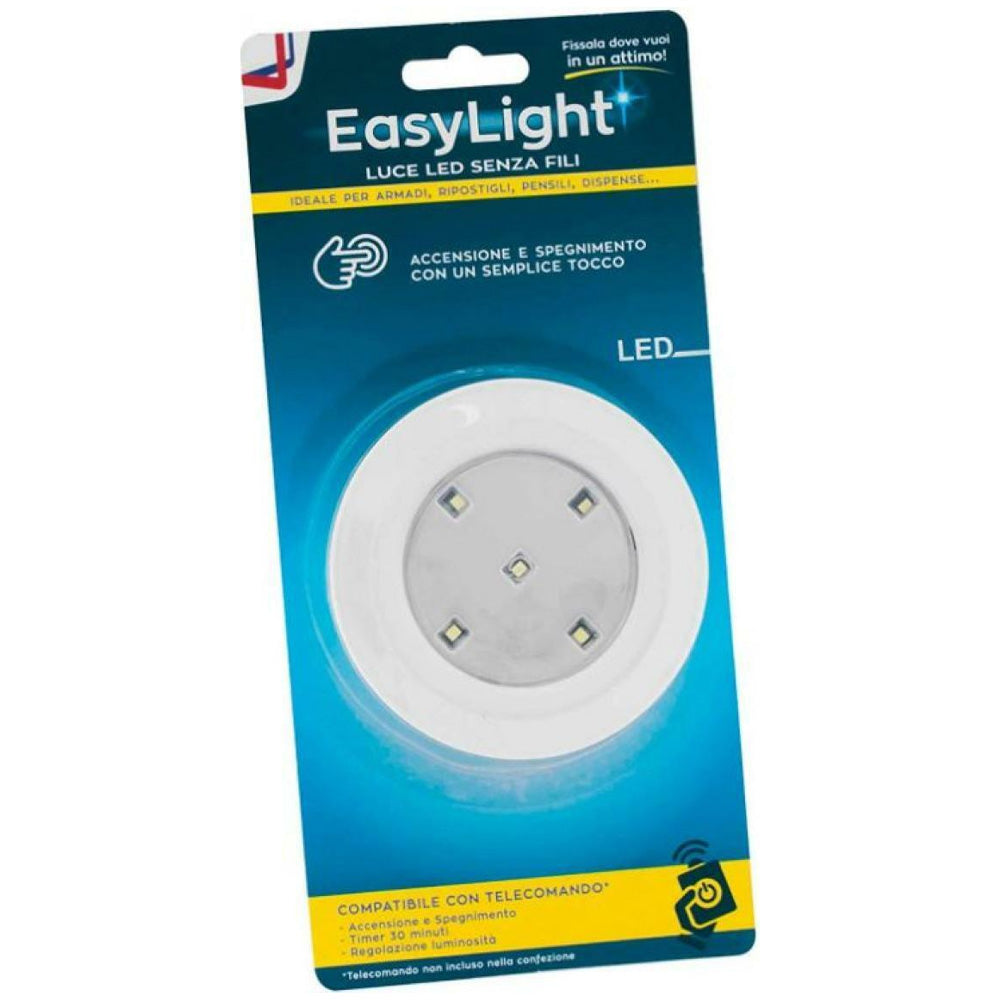 LUCE LED SENZA FILI EASY LIGHT SENZA TELECOMANDO ELETTROSERVICE